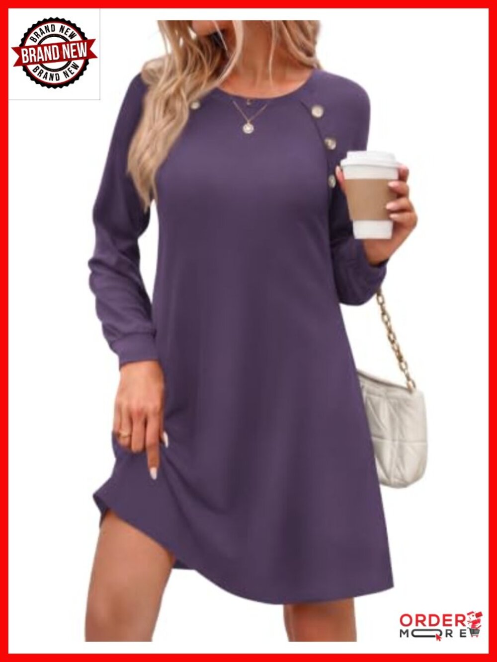 Zeagoo Cotton Button Down Short Sleeve Mini Beach Dress Casual Tshirt Dress